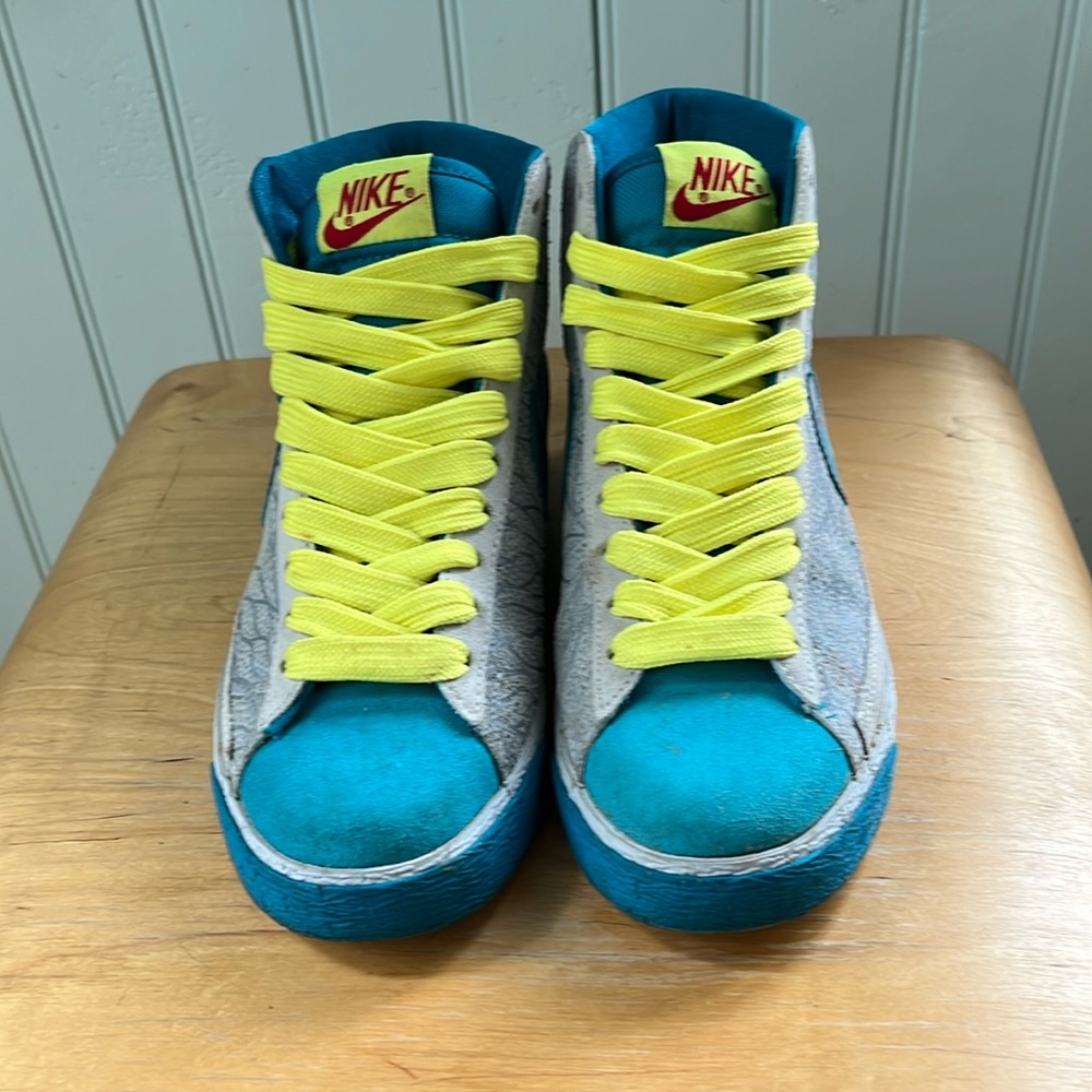 Nike Blazer Mid, gray/silver/blue, 6